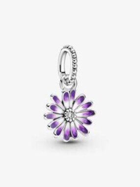Pandora Purple Daisy Dangle Charm